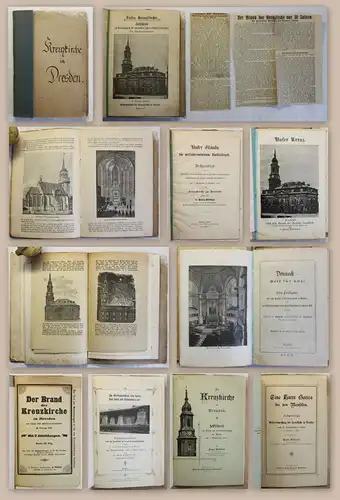 Sammlung 8 seltene Kleinschriften Kreuzkirche Dresden 1892-1900 Geschichte xz