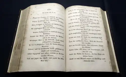 Voss Verwandlungen nach Publius Ovidius Naso 1. Theil 1829 Erzählungen js