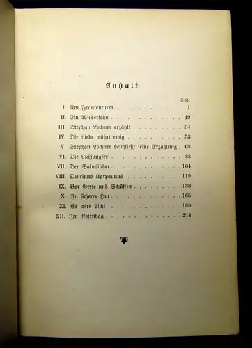 Lauff Im Rosenhag 1905 Belletristik Klassiker Gesamtausgaben mb