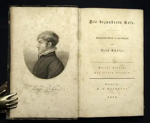 Schulze Die bezauberte Rose Romantisches Gedicht in drei Gesängen 1820 js