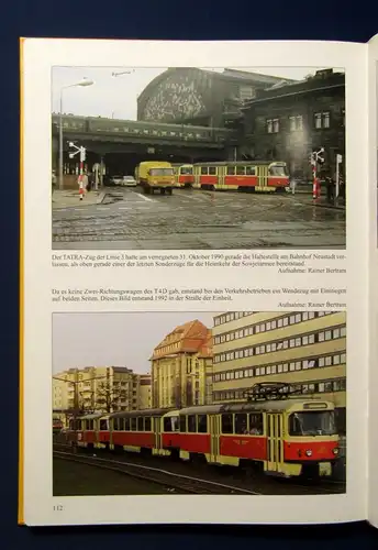 Grundmann Bilder von der Dresdner Straßenbahn 1997 Geschichte Verkehrsmittel js