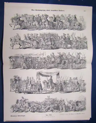 Münchener Bilderbogen 12 Band Nr. 265- 288 um 1890 Geschichte Belletristik js