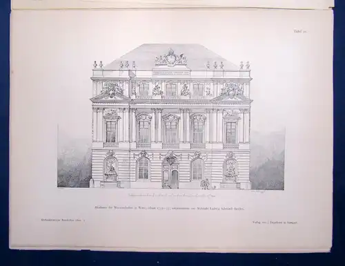 Eisenlohr/ Weigle Architektonische Rundschau 9. Jhg Lieferung 7 1893 Kunst sf