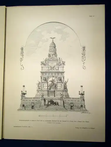 Eisenlohr/ Weigle Architektonische Rundschau 9. Jhg Lieferung 7 1893 Kunst sf