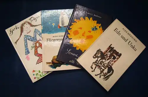 Konvolut 4 Kinderbücher/ Bilderbücher um 1980 Märchen Geschichten DDR js