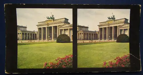 6 Stereo Bilder Berlin um 1930 königl.Schloß,Reichstagsgebäude,Siegessäule js