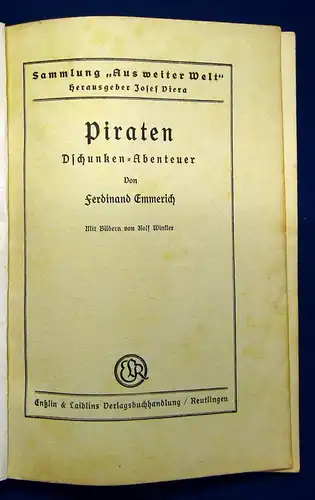 Emmerich u.a. Sammlung 12 Hefte Abenteuerliteratur 30ger Jahre Piraten,Tiere js