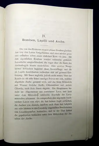 PALMIERI, Rammelsberg Der Ausbruch des Vesuv 1872 Seltene Ausgabe 7 Tafeln mb