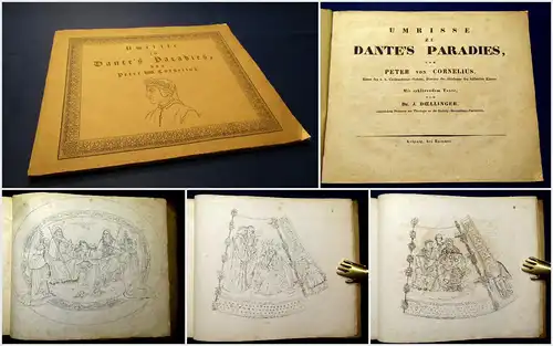Cornelius, Doellinger Umrisse zu Dante's Paradies o.J. (um 1830) mit 9 Tafeln mb
