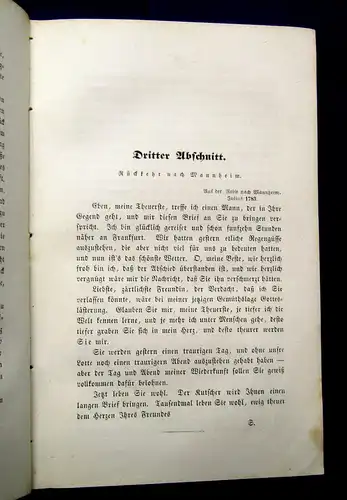 Schillers Leben verfasst aus Erinnerungen seiner Familie 1845 Belletristik mb