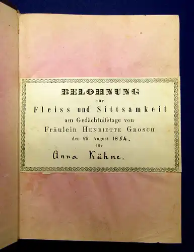 Voß Luise Ein ländliches Gedicht 1853 Selten Ausgabe letzter Hand Belletristik m