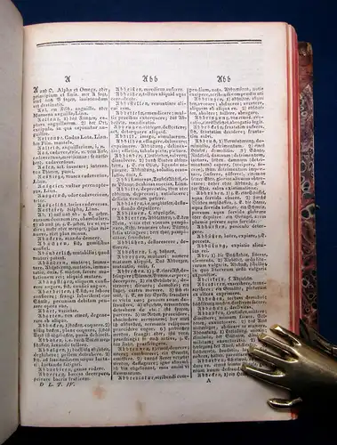 Forcellini, Scheller, Bauer, Kraft Lat.-Dt. u. Dt.-Lat. Schulwörterbuch um 1830