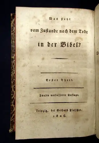 Sintenis Elpizon an seine Freunde 1808 4 Teile in 2 Bänden Belletristik mb