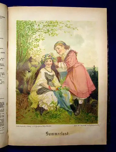 Stiehler Die Kinderlaube 1875 Belletristik Jugendzeitung Märchen Gedichte etc. m