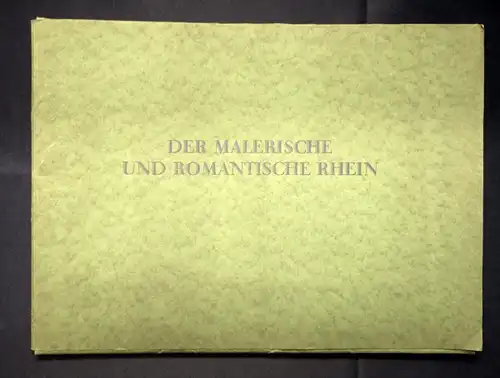Der malerische und romantische Rhein Mappe um 1930 12 Stahlstiche Ortskunde js