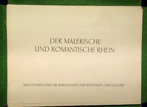 Der malerische und romantische Rhein Mappe um 1930 12 Stahlstiche Ortskunde js