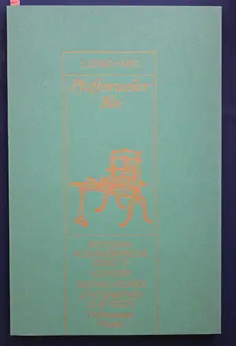 Harig 18 Alexandrinische Sonette 1980 Pfaffenweiler-Presse 300 Exemplare sf