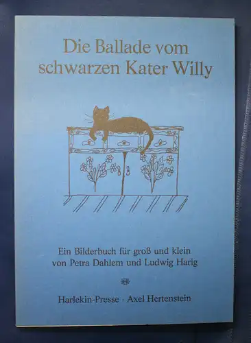 Dahlem Die Ballade vom schwarzen Kater Harlekin-Presse Exemplar 14 von 250 sf