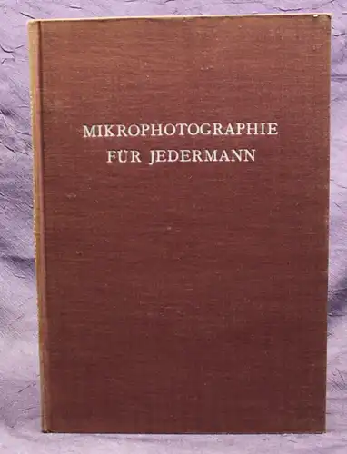 Niklitscheck Mikrophotographie für Jedermann, Mit 70 Abbildungen Anwendung js
