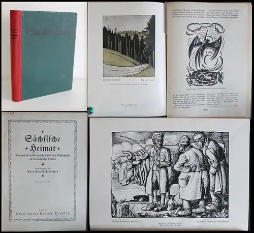 Findeisen - Sächsische Heimat 1922 - 5. Jg. - Jahrbuch volkstüml. Kunst - xz