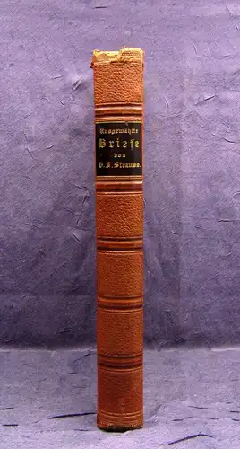 Beller Ausgewählte Werke von David Friedrich Strauss 1895 EA Belletristik mb