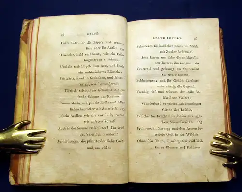 Voss Luise Ein laendliches Gedicht in drei Idyllen 1798 Belletristik Lyrika mb