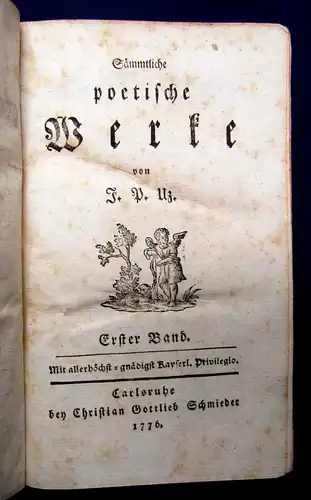 Peter Sammlung der besten deutschen prosaischen Schriftsteller und Dichter 1776