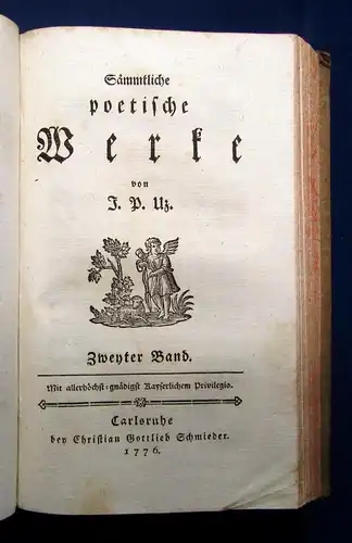 Peter Sammlung der besten deutschen prosaischen Schriftsteller und Dichter 1776