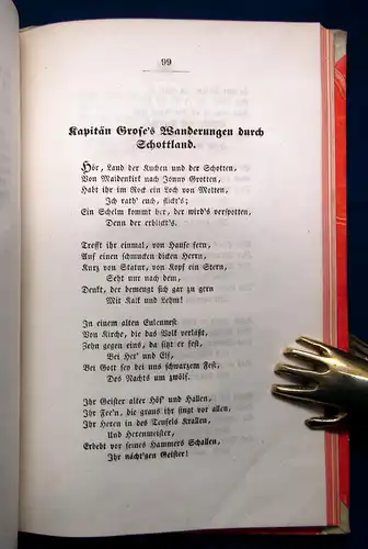 Kaufmann Gedichte von Robert Burns 1839 Belletristik Lyrik Gedichte mb