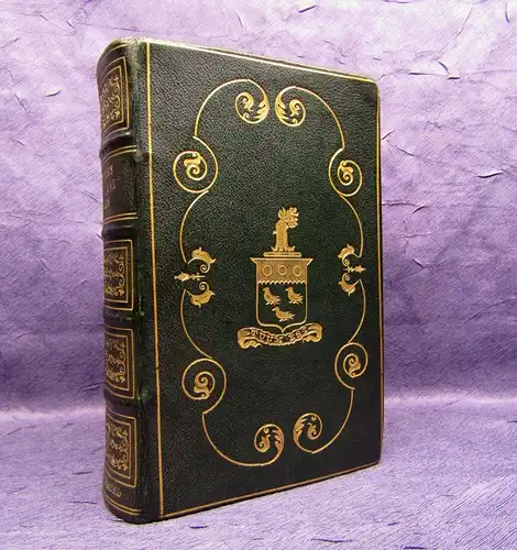 Cowper The poetical Works 1853 Meistereinband Leder Handeinband mb