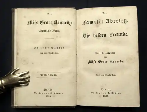 Kennedy, Grace sämmtliche Werke in 6 Bänden 1835 Erzählungen Novelle j