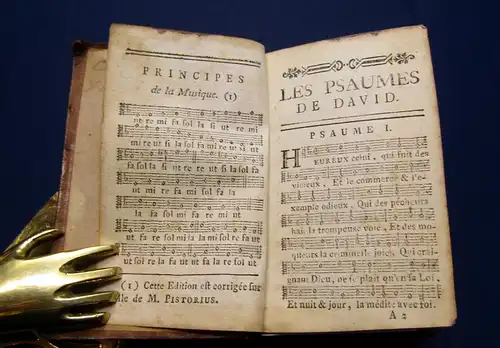 LES PSAUME DE DAVID MIS EN VERS FRANCAIS 1803 Theologie Lieder mb