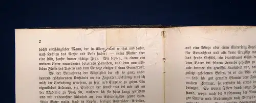 Joseph Ritter von Führich Lebenskizze Selbstbiographie 1875 mit Porträt js