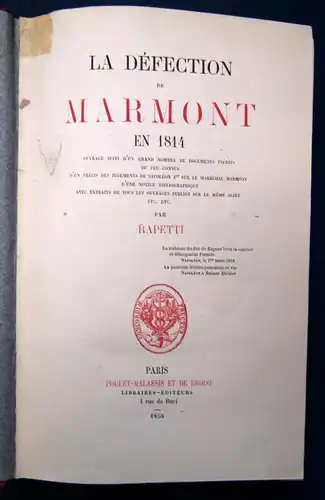 Rapetti La Defection de Marmont (Der Defekt von Marmont) 1858 Geschichte sf