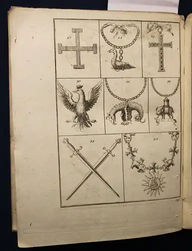 Bonanni Ritterorden Templer Tempelritter 1728 Geschichte 165 Kupfer top rara sf