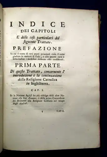 Le tre conversioni dell`Inghilterra dal paganesimo alla religione cristiana 1740