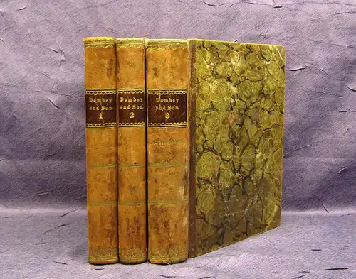 Dickens Collection of British Authors 1-3 komplett 1847 Belletristik Lyrik mb