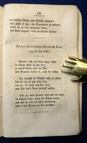 Breuer, Friedrich Ludwig Gedichte. Nachlaß für seine Freunde 1835 selten js