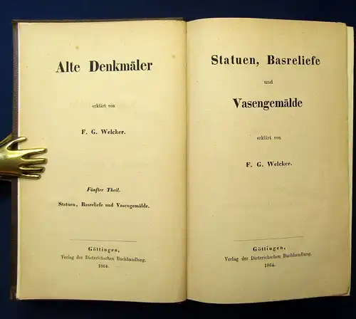 Weckler, Friedrich Gottlieb 5 Bde. Alte Denkmäler Geschichte js