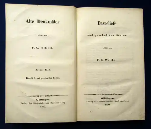 Weckler, Friedrich Gottlieb 5 Bde. Alte Denkmäler Geschichte js