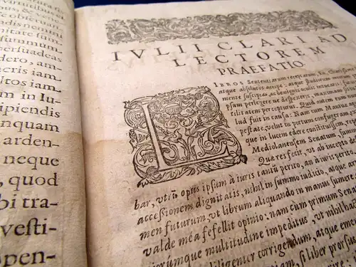 Clarus Julii Clari Alexandrini I.C. Longe clarissimi, et Philippi II. 1637 js