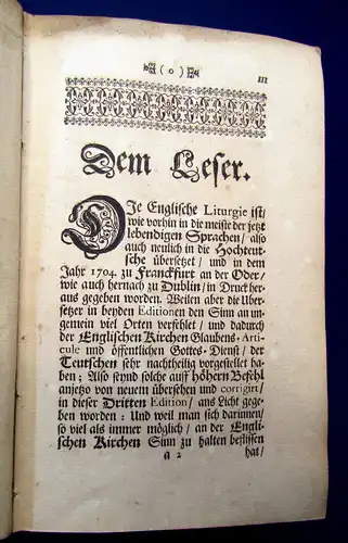 Das allgemeine Gebet-Buch 1718 Theologie Kirche Psalmen David mb