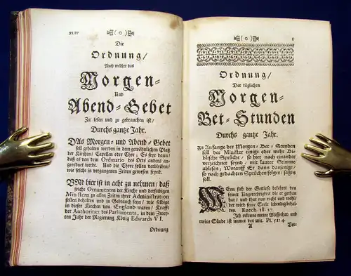 Das allgemeine Gebet-Buch 1718 Theologie Kirche Psalmen David mb