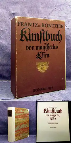 Rontzier Kunstbuch von mancherley Essen 1979 Faksimile Kochbuch mb