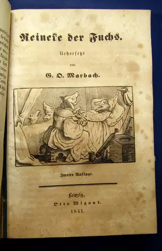 Marbach Volksbücher 1-53 in 7 Bde. 1838 7-9 und 10-12 fehlt Klassiker Literatur