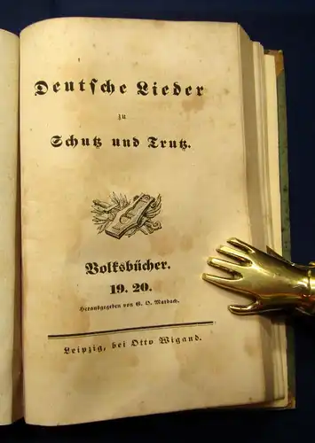 Marbach Volksbücher 1-53 in 7 Bde. 1838 7-9 und 10-12 fehlt Klassiker Literatur