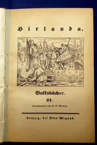 Marbach Volksbücher 1-53 in 7 Bde. 1838 7-9 und 10-12 fehlt Klassiker Literatur