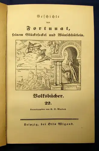 Marbach Volksbücher 1-53 in 7 Bde. 1838 7-9 und 10-12 fehlt Klassiker Literatur