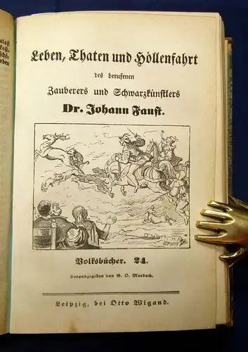 Marbach Volksbücher 1-53 in 7 Bde. 1838 7-9 und 10-12 fehlt Klassiker Literatur