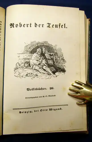 Marbach Volksbücher 1-53 in 7 Bde. 1838 7-9 und 10-12 fehlt Klassiker Literatur